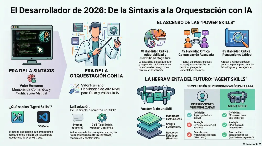 El Fin de la Era de la Sintaxis: Agent Skills en VS Code y Power Skills